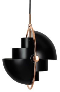 PENDUL VARIA, NEGRU/AURIU SIN OTEL CARBON, STIL MODERN, B2