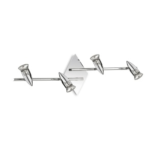 PLAFONIERA ALFA PL4 CROM STIL VINTAGE IDEAL LUX