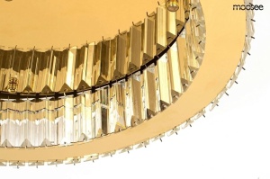 PLAFONIERA MOOSEE BORRA GOLD, REALIZATA DIN METAL SI STICLA, STIL MODERN - Img 3