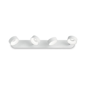 PLAFONIERA OBY PL4, ALB, DIN METAL, STIL MODERN