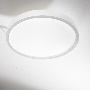 PLAFONIERA RAY PL D60, ALB, DIN ALUMINIU, STIL MODERN - Img 5