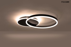 PLAFONIERA RING 2, NEAGRA, CONFECTIONATA DIN METAL, STIL MODERN - Img 3