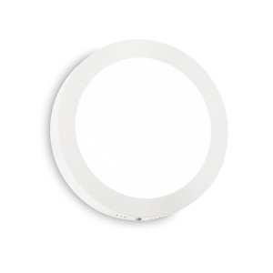 PLAFONIERA UNIVERSAL PL D40 ROUND, ALB, DIN OTEL, STIL MODERN