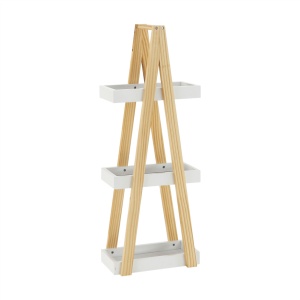 RAFT DE DEPOZITARE ARVEN, ALB/NATURAL, DIN LEMN/MDF, STIL MODERN, TK - Img 3