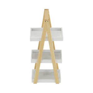 RAFT DE DEPOZITARE ARVEN, ALB/NATURAL, DIN LEMN/MDF, STIL MODERN, TK - Img 5
