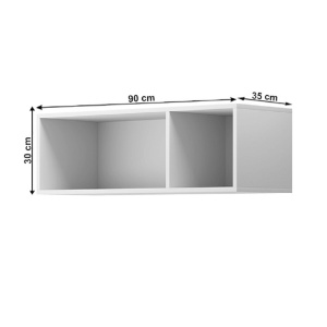 RAFT SUSPENDAT SPRING ER90, ALB, DIN DTD LAMINAT, STIL MODERN, TK - Img 2