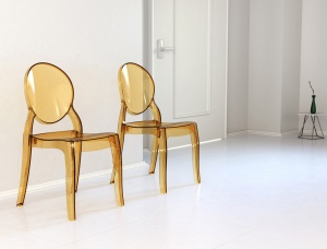 SCAUN CHIHLIMBAR TRANSPARENT ELIZABETH STIL MODERN B2 - Img 2