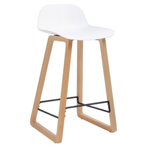 SCAUN DE BAR ALB LOTUS STIL MODERN B2 - Img 2
