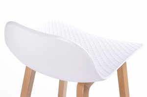 SCAUN DE BAR ALB LOTUS STIL MODERN B2 - Img 4