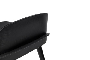 SCAUN DE BAR BOOGY 60, NEGRU, CONFECTIONAT DIN METAL SI LEMN, STIL MODERN - Img 3