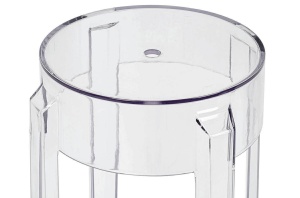 SCAUN DE BAR CHARLES 65 TRANSPARENT, DIN POLICARBONAT - Img 4