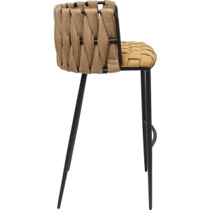 SCAUN DE BAR CHEERIO, GALBEN, CONFECTIONAT DIN PAL, POLIURETAN SI METAL, STIL MODERN - Img 2