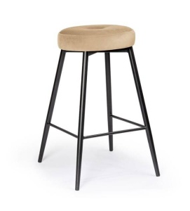 SCAUN DE BAR CONSU 60, BEJ/NEGRU, STIL MODERN
