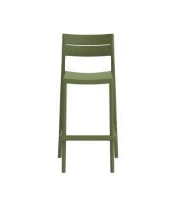 SCAUN DE BAR DE TERASA CAPRI 57, REALIZAT DIN PLASTIC, CULOARE VERDE, PENTRU UZ COMERCIAL, ARTIM GROUP SELECTION