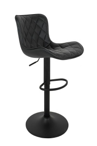 SCAUN DE BAR FAVIUS, CONFECTIONAT DIN PIELE ECOLOGICA SI METAL, STIL MODERN