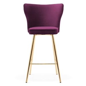 SCAUN DE BAR MODENA 70, BORDO/AURIU, STIL MODERN