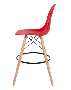 SCAUN DE BAR ROSU FERRARRI HOKER DSW WOOD STIL MODERN B2