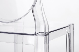 SCAUN DE BAR TRANSPARENT, VICTORIA, FABRICAT DIN POLICARBONAT, STIL MODERN B2 - Img 4