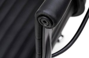 SCAUN DE BIROU AERON PRESTIGE PLUS, NEGRU, PIELE NATURALA SI METAL, STIL MODERN - Img 8