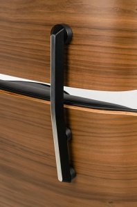 SCAUN DE BIROU LOUNGE, PIELE NATURALA ITALIANA SI LEMN DE NUC, CULOARE NEGRU/NUC, STIL EAMES - Img 12