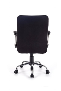 SCAUN DE BIROU TOPIC, GRI/NEGRU/CROM, TAPITERIE DIN STOFA SI PICIOARE DIN METAL, STIL MODERN - Img 5