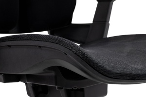 SCAUN DE BIROU VENTILER NEGRU, CU TAPITERIE DIN TEXTIL SI PLASA, STIL MODERN - Img 5