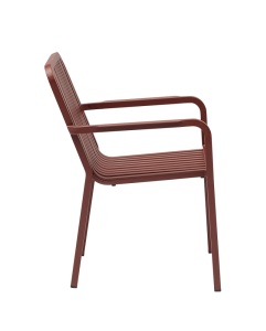 SCAUN DE TERASA PUREZZA 22, REALIZAT DIN ALUMINIU, CULOARE ROSIE, PENTRU UZ COMERCIAL, ARTIM GROUP SELECTION - Img 2