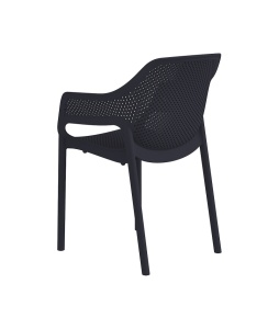 SCAUN DIN PLASTIC PENTRU TERASA AERO 23 , CULOARE NEAGRA, PENTRU UZ COMERCIAL, ARTIM GROUP SELECTION - Img 4