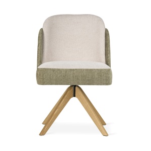 SCAUN DINING BEETLE SUPREME WOOD, CONFECTIONAT DIN LEMN, SPUMA, ARCURI SI TEXTIL, KAKI/BEJ/NATURAL, STIL MODERN