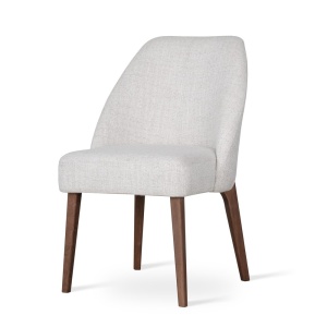 SCAUN DINING BOSFOR ARTE SUPREME, CONFECTIONAT DIN LEMN, SPUMA, ARCURI SI TEXTIL, BEJ/NATURAL, STIL MODERN