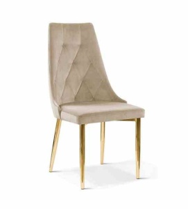 SCAUN DINING CAREN II, BEJ/AURIU, STIL CLASIC, ATR