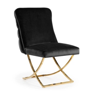 SCAUN DINING GUSTAVO, NEGRU/AURIU, STIL MODERN, ATR