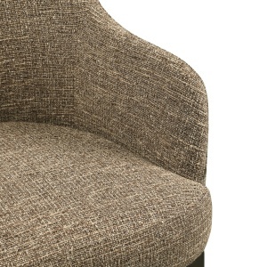 SCAUN DINING, HADLEY, REALIZAT DIN METAL SI TEXTIL IGNIFUG, CULOARE MARO, DESIGN DEOSEBIT, RICHMOND INTERIORS - Img 6