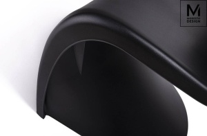 SCAUN DINING HOVER, NEGRU MAT, DIN POLIPROPILENA, STIL MODERN B2 - Img 5