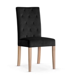 SCAUN DINING ORLANDO, NEGRU/FAG, STIL CLASIC,