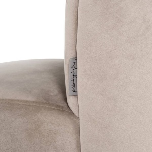 SCAUN DINING PIPPA, KHAKI/NEGRU, DIN CATIFEA SI METAL, STIL MODERN B2 - Img 6