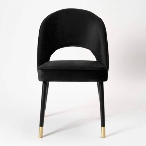 SCAUN DINING PONTE PLUS, NEGRU/AURIU/NEGRU, STIL MODERN, ATR - Img 2