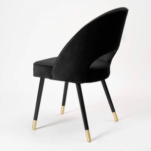 SCAUN DINING PONTE PLUS, NEGRU/AURIU/NEGRU, STIL MODERN, ATR - Img 4