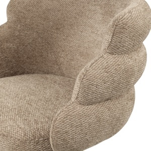SCAUN DINING ROTATIV, KAYLA, REALIZAT DIN METAL SI TEXTIL, CULOARE CAPPUCCINO, DESIGN DEOSEBIT, RICHMOND INTERIORS - Img 6