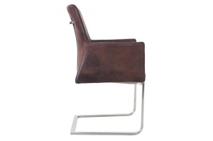 SCAUN DINING SAU BIROU CAFENIU INCHIS SAMSON 35787 - DESIGN RETRO VINTAGE - Img 3
