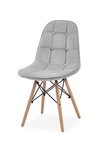 SCAUN DINING SAU OFFICE TESS II GRI DESCHIS/FAG STIL SCANDINAV