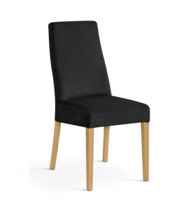 SCAUN DINING VILLA STEJAR/NEGRU TAPITAT IN CATIFEA DESIGN CLASIC ELEGANT, ATR