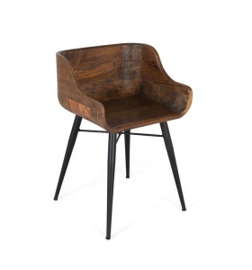 SCAUN ELEGANT DE BAR, 2195, LEMN DE TEC SI METAL, ARTIM GROUP SELECTION