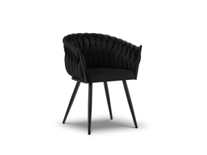 SCAUN EXCLUSIVIST SHIRLEY NEGRU, TAPITERIE DIN CATIFEA SI NEGRU, STIL MODERN, ARTIM GROUP SELECTION