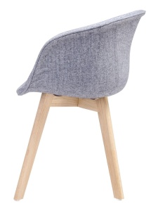 SCAUN GRI TAPITAT STAY SOFT STIL MODERN B2 - Img 2
