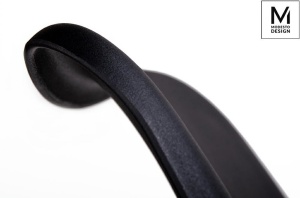SCAUN NEGRU DIN POLIPROPILENA CU PICIOARE DIN LEMN NORDIC STIL MODERN B2 - Img 4