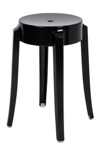 SCAUN NEGRU TRANSPARENT CHARLES 46 STIL MODERN B2