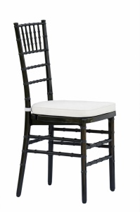 SCAUN PENTRU EVENIMENTE, CHIAVARI AMERICAN, CU PERNITA, DIN MATERIAL PLASTIC FOARTE REZISTENT, NEGRU, STIVUIBIL