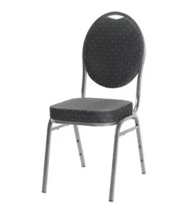 SCAUN PENTRU SALA EVENIMENTE/CONFERINTA, NEGRU/GRAFIT, DIN OTEL SI SPUMA POLIURETANICA, ARTIM GROUP SELECTION