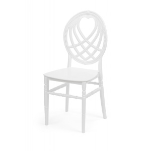 SCAUN PENTRU SALI DE EVENIMENTE CHIAVARI KING, ALB, MEX - Img 1
